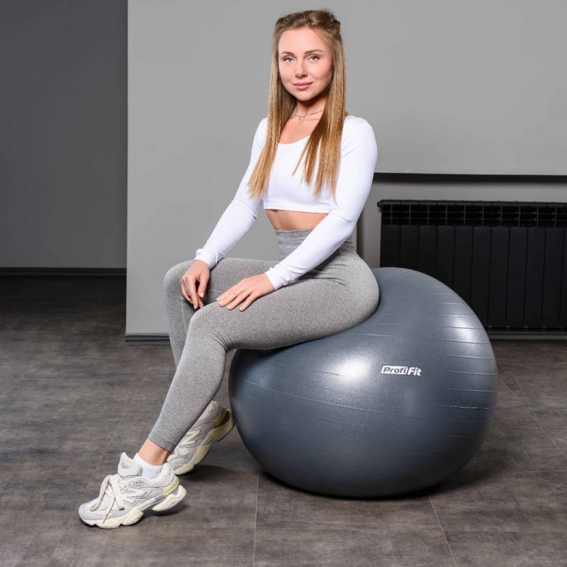 Гимнастический мяч антивзрыв D85 см PROFI-FIT