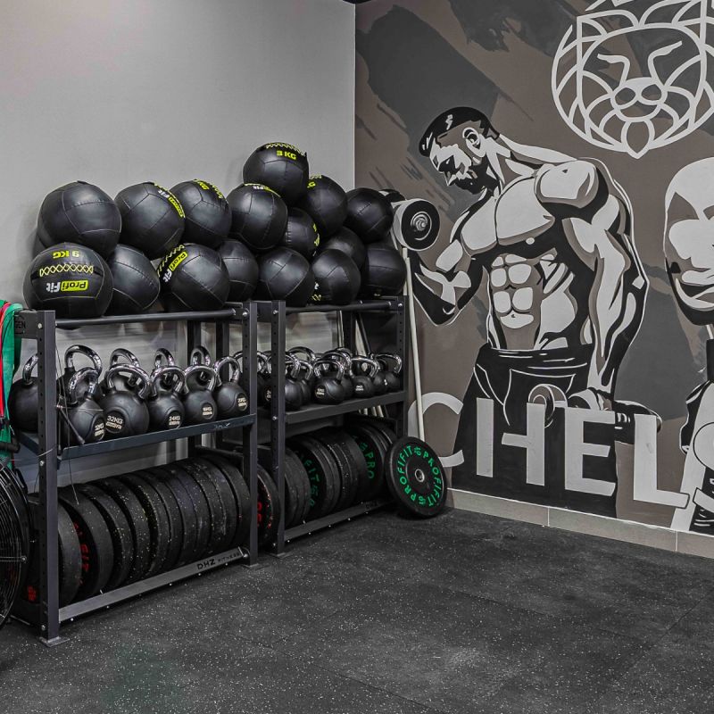 Гиря обрезиненная с хромированной ручкой PROFI-FIT 28 кг