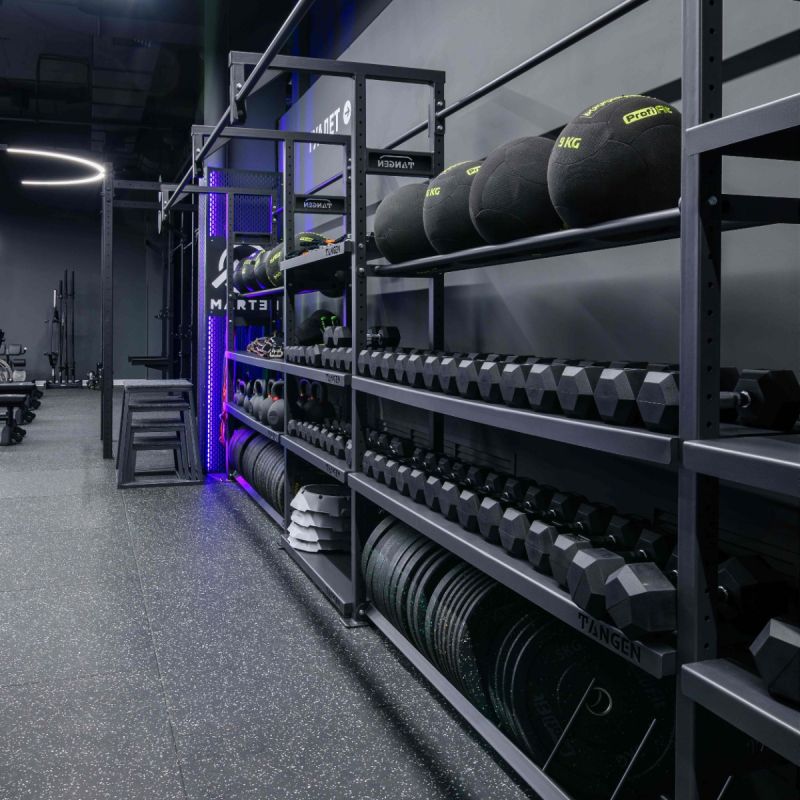 Гантель гексагональная обрезиненная PROFI-FIT 10 кг