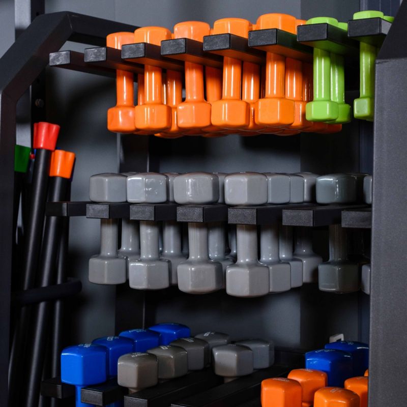 Гантель в виниловой оболочке, шестигранник PROFI-FIT 3 кг, серая