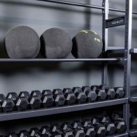 Гантель гексагональная обрезиненная PROFI-FIT 10 кг