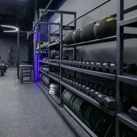 Гантель гексагональная обрезиненная PROFI-FIT  1 кг