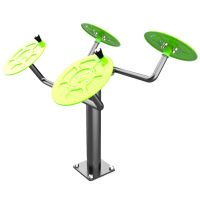 S-1002 Уличный тренажер для мышц плечевого пояса (большие тарелки) ZAVODSPORTA