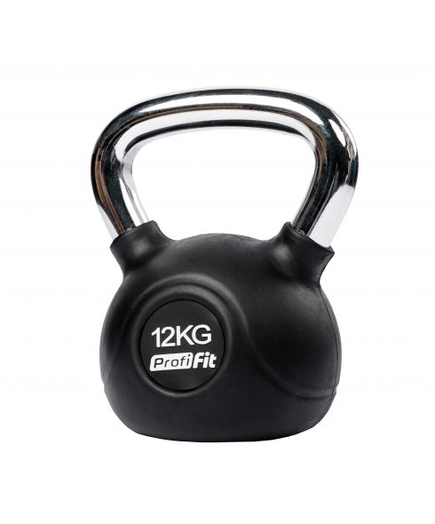 Гиря обрезиненная с хромированной ручкой PROFI-FIT 12 кг
