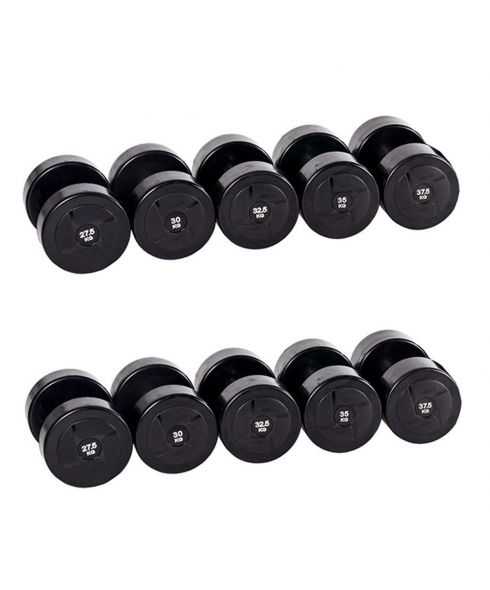 Гантельный ряд силовой (шаг 2,5 кг, 5 пар) PROFI-FIT 27,5-37,5 кг