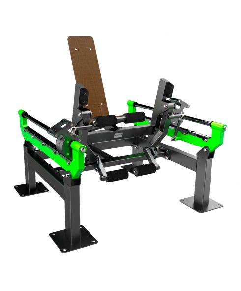 F-2818 Уличный тренажер Разгибание ног сидя с переменной нагрузкой ZAVODSPORTA