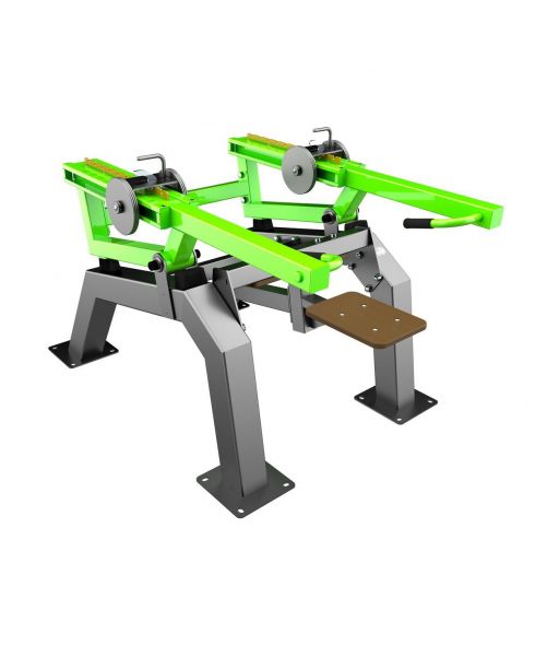 P-1806 Уличный тренажер Трицепс-машина (имитация отжиманий) с переменной нагрузкой ZAVODSPORTA