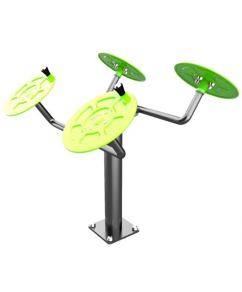 S-1002 Уличный тренажер для мышц плечевого пояса (большие тарелки) ZAVODSPORTA